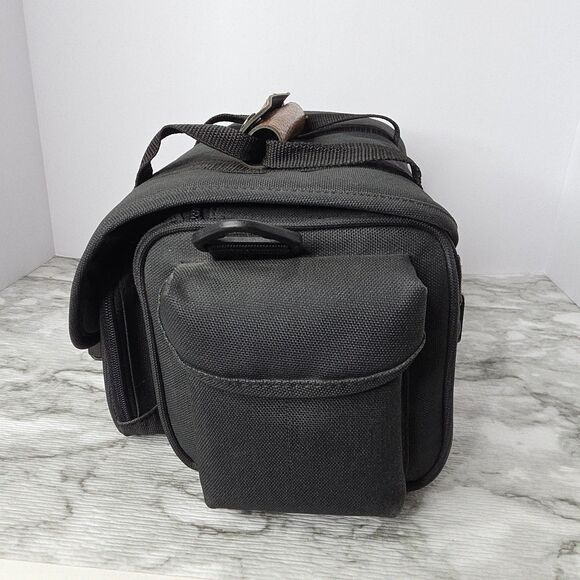 Vintage 1990s Canon Black Camera Bag Pockets Compartments - Picture 3 of 8